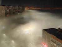 Плотный туман окутал Нижний Новгород 
