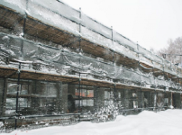 Благоустройство парка «Швейцария» в Нижнем Новгороде продолжают в морозы 