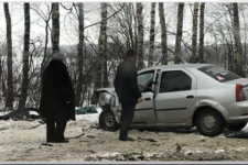 Две иномарки столкнулись на встречке в Приокском районе 