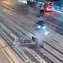 Столкновение машин на проспекте Гагарина в Нижнем Новгороде попало на видео 