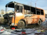 Маршрутное такси сгорело в Нижнем Новгороде 