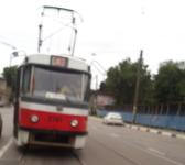 «Рено» столкнулся с трамваем на проспекте Гагарина 