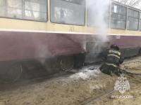 Трамвай загорелся на улице Пушкина в Нижнем Новгороде 1 марта 