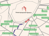 Часть улицы Пожарского перекрыта в Нижнем Новгороде до 6 марта  
