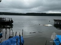 Шесть рыбаков в лодке опрокинулись на Горьковском море 
