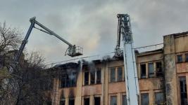 ДК Ленина загорелся в Нижнем Новгороде в ночь на 3 октября 