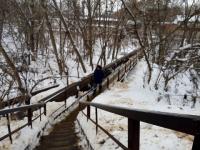 Мост между Нижегородским и Советским районами очищен от снега 