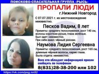 Женщина с 8-летним мальчиком пропали в Нижнем Новгороде 