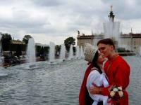 Влюблённые нижегородцы поженились на Всероссийском свадебном фестивале в Москве 