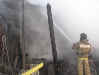 Дом сгорел в Большом Болдино Нижегородской области 