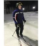 Глеб Никитин показал мастерство катания на лыжах 