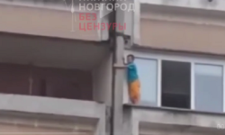 8-летнего мальчика спасли с карниза на 7-м этаже в Нижнем Новгороде 
