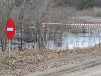 Затоплена дорога в Воскресенском районе 