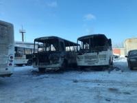 Два автобуса сгорели у автостанции в Кстове ночью 7 февраля  