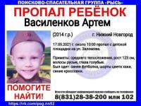 6-летний Артем Василенков пропал в Нижнем Новгороде  