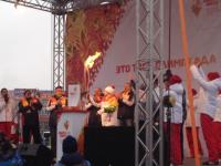 Олимпийский огонь продолжает шествие по Нижнему Новгороду 