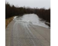 Дорогу затопило в Уренском районе Нижегородской области  