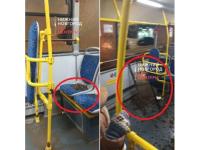 Стекло выпало у автобуса с пассажирами в Нижнем Новгороде 