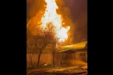 Частный дом с пристроем сгорел в Балахне 2 мая 