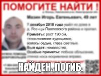 Пропавший в Нижегородской области Игорь Мазин найден погибшим 