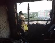 Пожарные ликвидировали возгорание в девятиэтажке на проспекте Кораблестроителей  