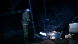 Автомобиль сгорел на трассе в Вадском районе 