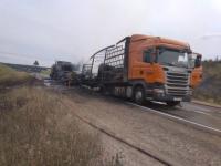 Движение по М-7 в Нижегородской области закрыто из-за массового ДТП с пожаром 
