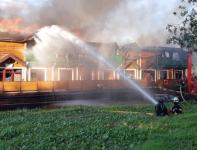 Пожар в «Усадьбе банной» на Гребном канале произошел из-за неисправности печей 