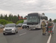 Три человека пострадали в ДТП с автобусом на выезде из Дзержинска 