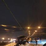 Автомобиль повис на краю Борского моста ночью с 7 на 8 марта 