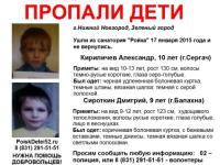Два маленьких мальчика пропали в Нижнем Новгороде 