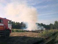 Свалка мусора горит в Нижнем Новгороде 