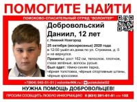 12-летний Даня Добровольский пропал в Нижнем Новгороде 