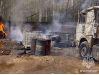 Три бензовоза сгорели на стоянке в Кстовском районе 29 апреля  