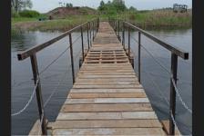 Пешеходный мостик через Ургу возвели в Спасском районе Нижегородской области 