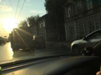 Еще одно тройное ДТП парализовало движение по улице Родионова в Нижнем Новгороде 
