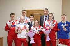 Победителей зимней Универсиады поздравили в нижегородском кремле 