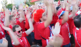 Швейцарские фанаты прошли шествием на стадион «Нижний Новгород»  