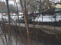 Затопленный мост через Старку в Нижнем Новгороде освободили от воды 