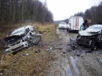 Два автомобиля столкнулись на трассе Нижний Новгород - Саранск 