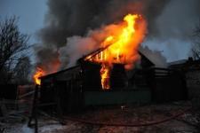 Жилой дом сгорел в Нижегородской области 