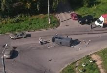 24-летний мужчина пострадал при столкновении трех автомобилей в Выксе 