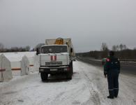 МЧС разворачивает городок жизнеобеспечения на М-7 в Кстовском районе 