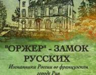 Выставку "Оржер" - замок русских. Изгнанники России во французском городе Рив" откроют в Нижнем Новгороде 21 февраля 