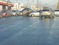 Гигантская пробка сковала движение на Сормовском шоссе из-за ДТП 