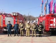 Готовность противопожарного спецотряда проверили 13 апреля в Советском районе 