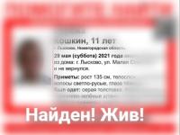 Пропавший 11-летний мальчик найден в Нижегородской области 