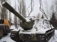 САУ «Зверобой» установили в парке Победы в Нижнем Новгороде 