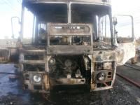 Опубликовано фото маршрутки, сгоревшей на Канавинском мосту в Нижнем Новгороде 