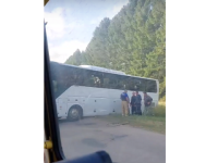 Автобус с паломниками съехал в кювет в Дивееве 